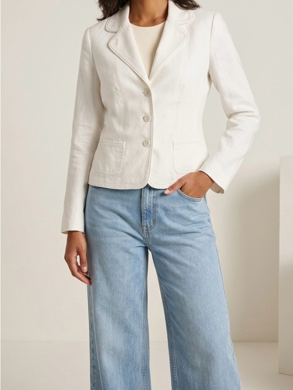 🛍️  TAHARI Summer Linen Blazer 🛍️🛍️